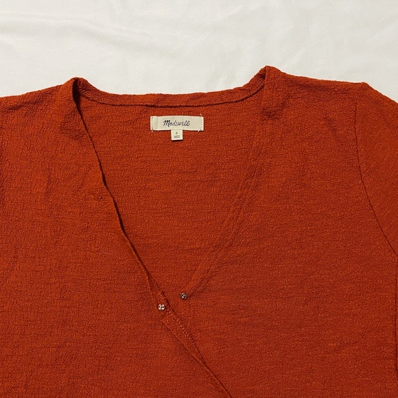 Madewell Texture & Thread Wrap-Tie Top - Picture 5 of 11